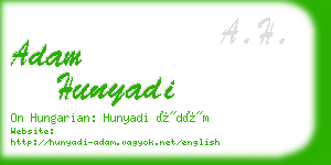 adam hunyadi business card